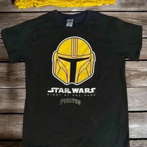 - Pittsburgh Pirates Star Wars Night at PNC Park Small Tee Mandalorian Boba Fett